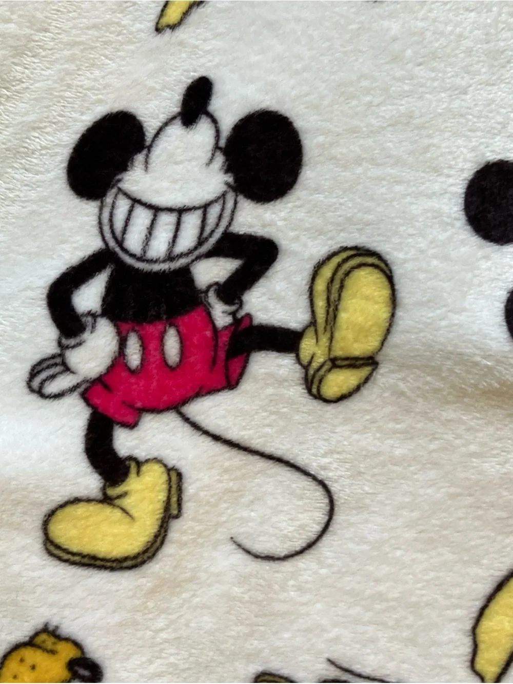 Disney Mickey Mouse Soft Blanket Pluto Daisy Donald Duck Minnie Goofy Fits Twin